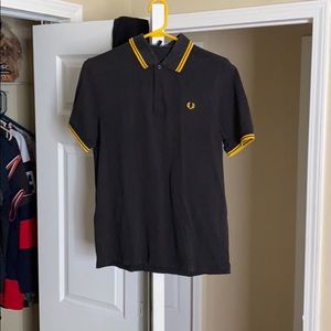 Fred Perry twin tipped yellow polo